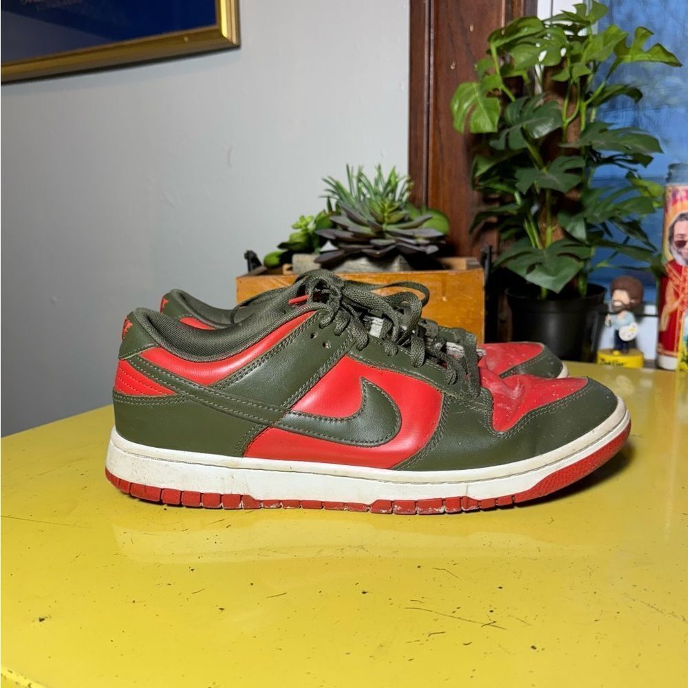 Nike Dunk Low Cargo Khaki Mystic Red DV0833-600 Men's Size 11